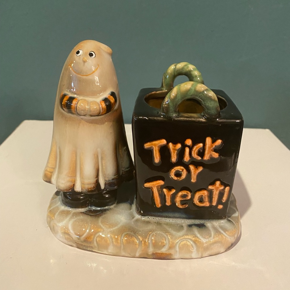 Yankee Candle Ghost With Treat Bag Halloween Tea Light Holder By Ronnie Walter